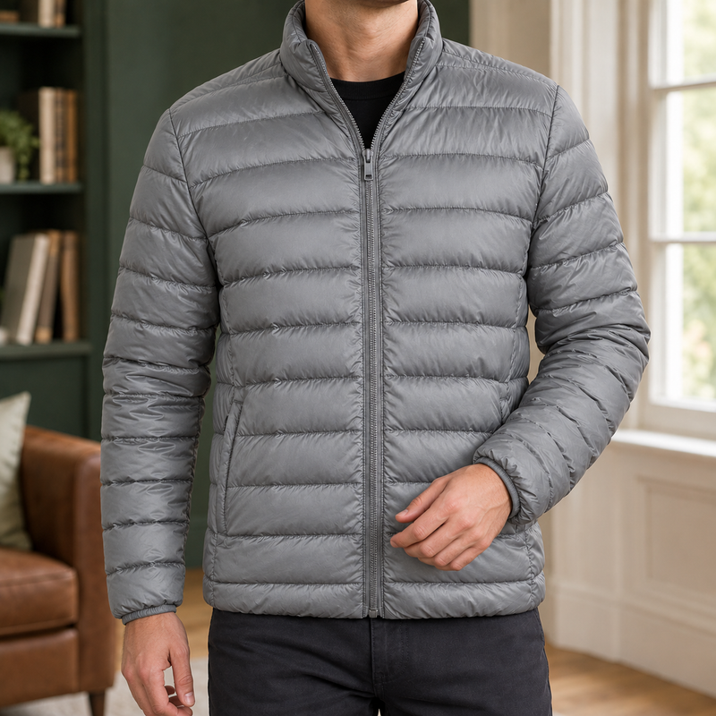 Carter Quilted Jacket - Silver