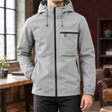 Matthew Hooded Jacket - Light Gray