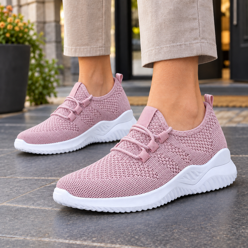 Lucca-Como Knit Sneakers - Pink