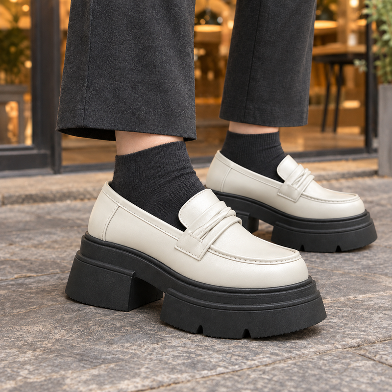 Erbetta Platform Loafers - Off White