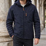 Carter Hooded Jacket - Dark Blue