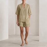 Alessia Relaxed Set - Khaki