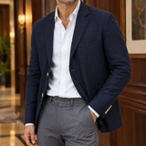Vaughn Linen Blazer - Navy