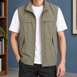 Dario Utility Vest - Khaki