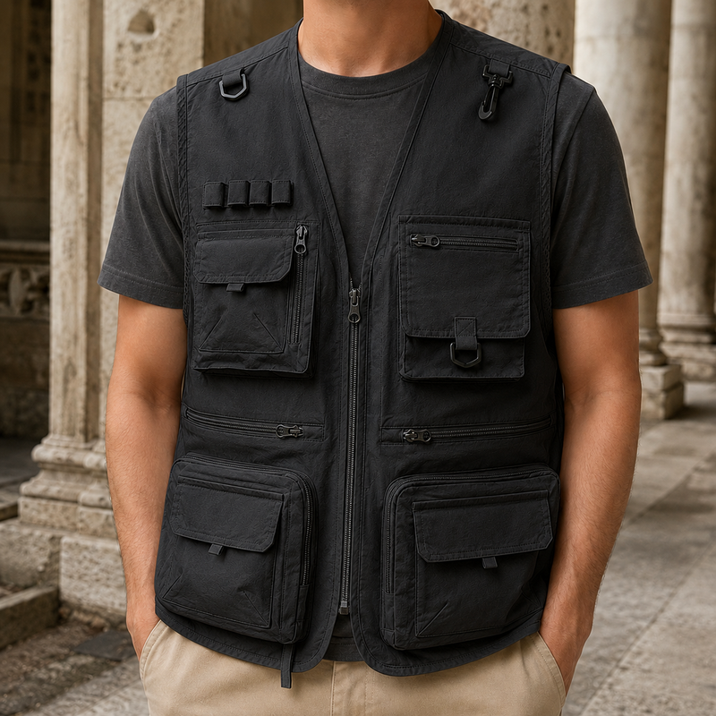 Corwin Utility Vest - D Type Black