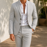 Austin Structured Suit - Light Gray