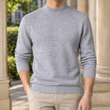 Hudson Mock Neck Sweater - Gray