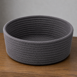 Knox Cotton Rope Basket - Charcoal Gray