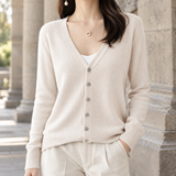 Ghislaine V-Neck Jacket - Beige