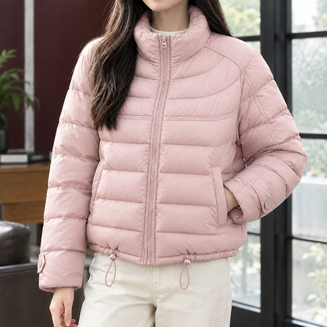Gloria Quilted Jacket - Cherry Blossom Pink