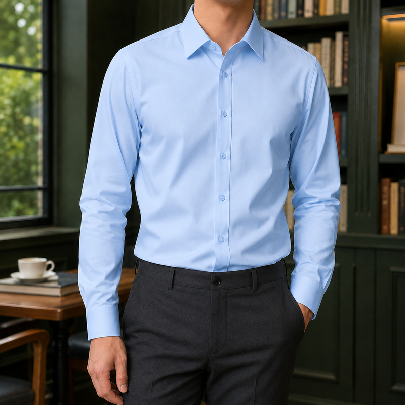 Roland Slim Shirt - Light Blue