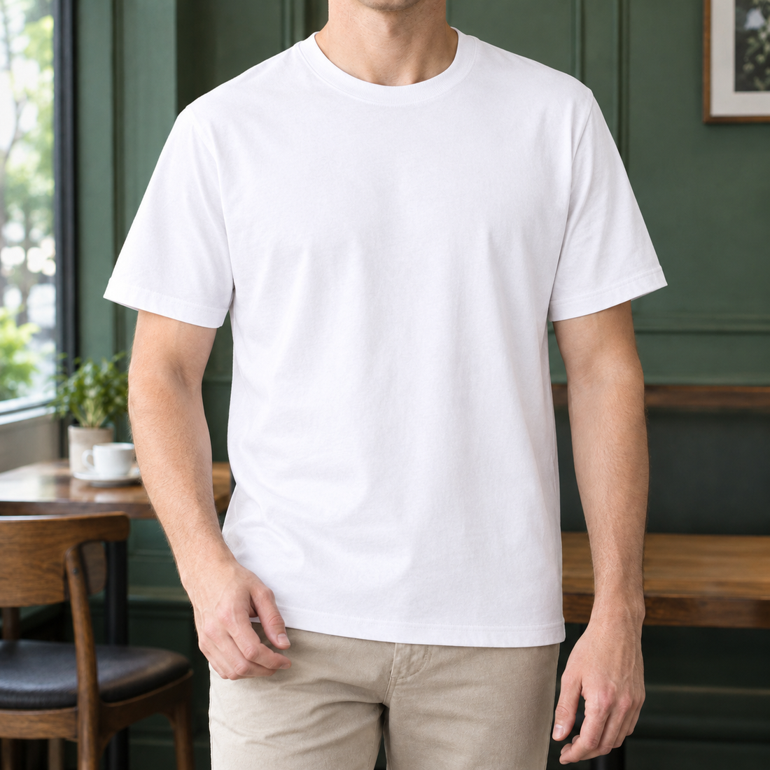 Fintan Crewneck T-Shirt - White