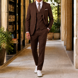 Emmett Tailored Suit - Brown