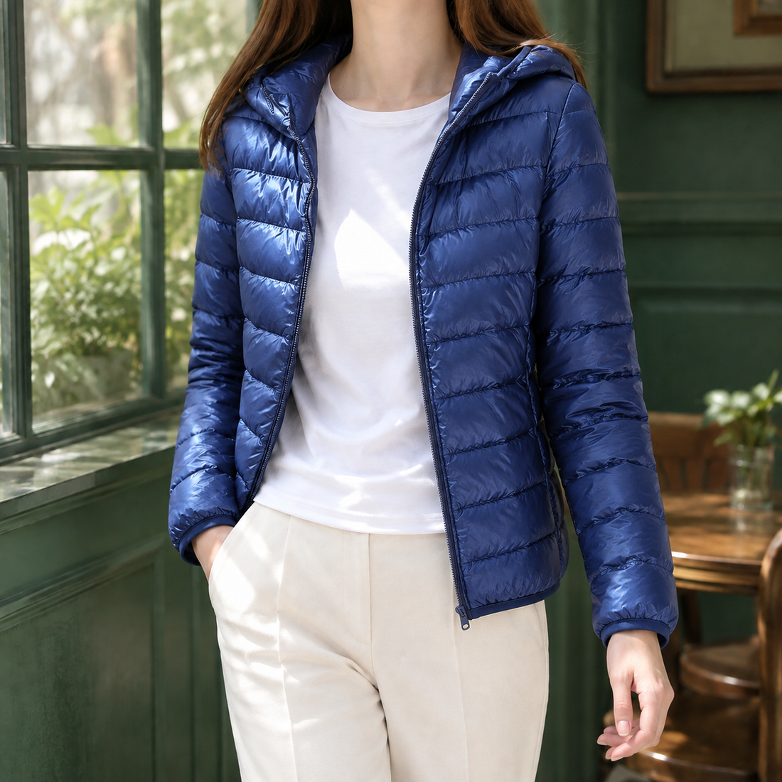 Isabeau-Mae Cashmere Jacket - Navy Blue