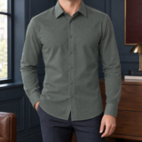 Marco Fitted Shirt - Olive Green