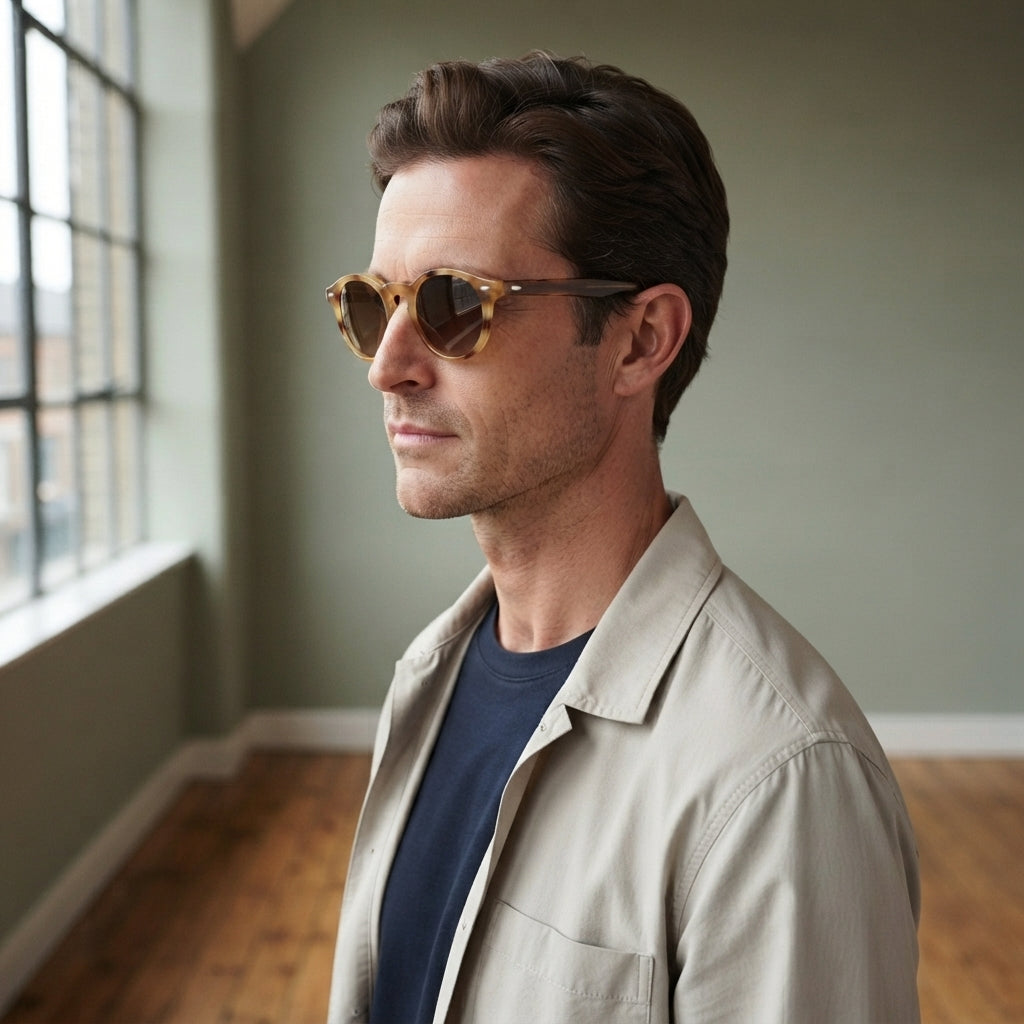 Austin Round Sunglasses - Orange