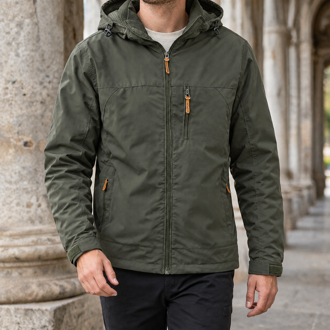 Carter Hooded Jacket - Army Green