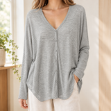 Francesca-Faye Draped Cardigan - Flower Ash