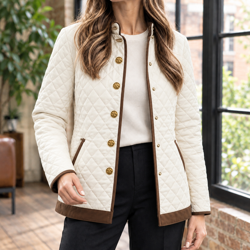 Lavinia-Rose Quilted Jacket - White