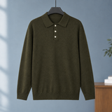 Hudson Collared Polo - Olive Green