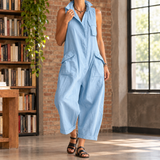 Shannon-Jade Utility Jumpsuit - Light Blue