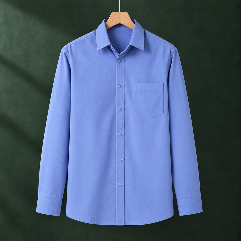 Oliver Square Collar Shirt - Aqua