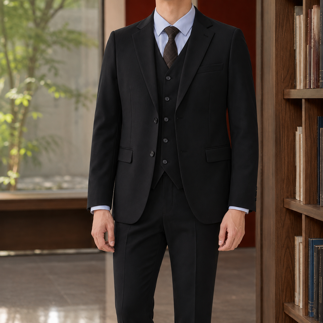 Theodric Tailored Suit - Black