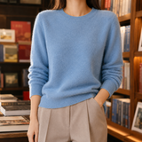 Elodie Wool Sweater - Haze Blue