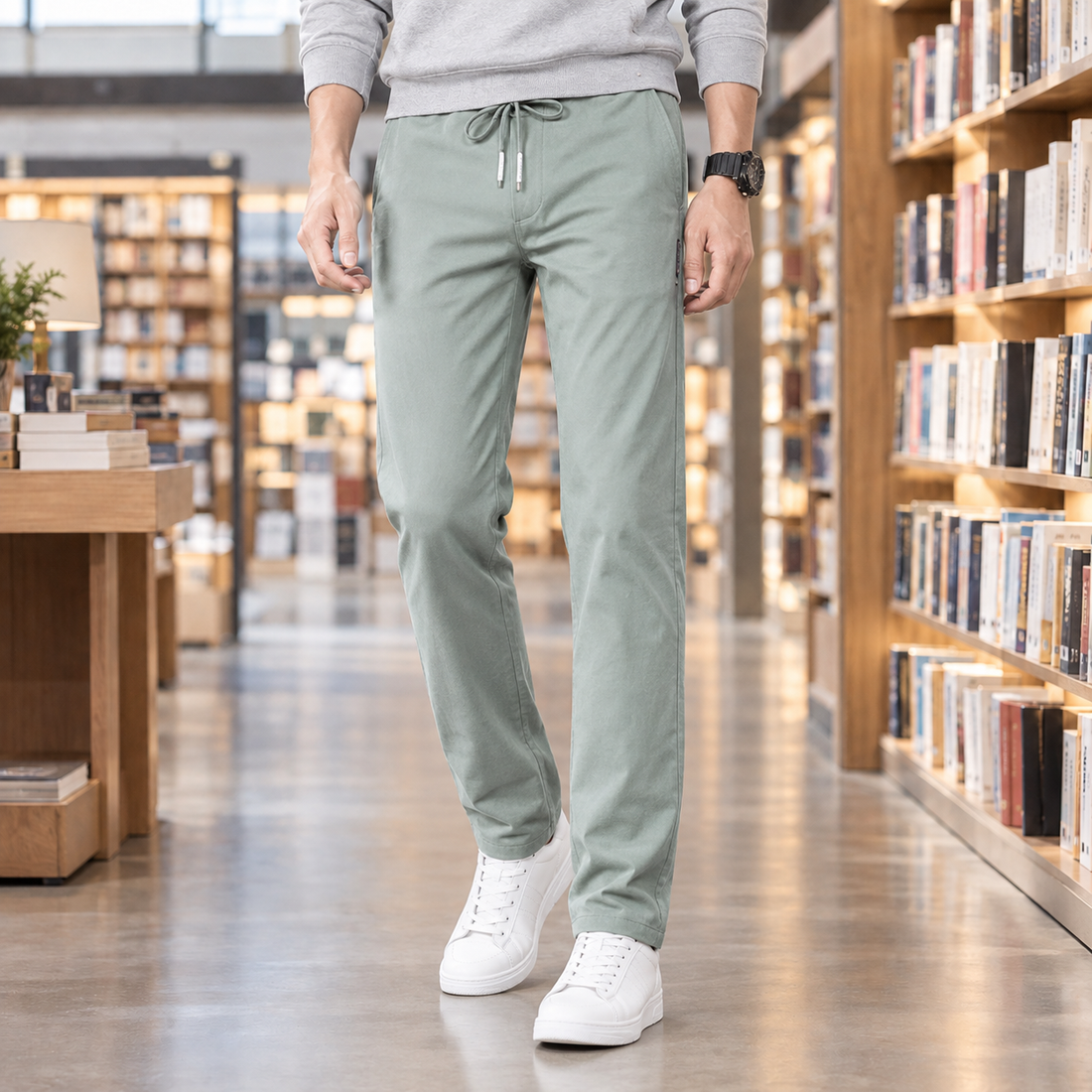 Duarte Straight Leg Pants - Green