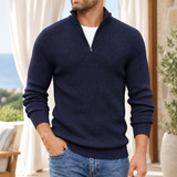Francis Ribbed Sweater - Blue