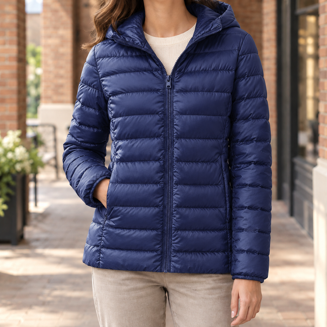 Rowena Cashmere Jacket - Navy Blue