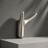 Maximus Sculptural Wall Hook - Brushed Nickel