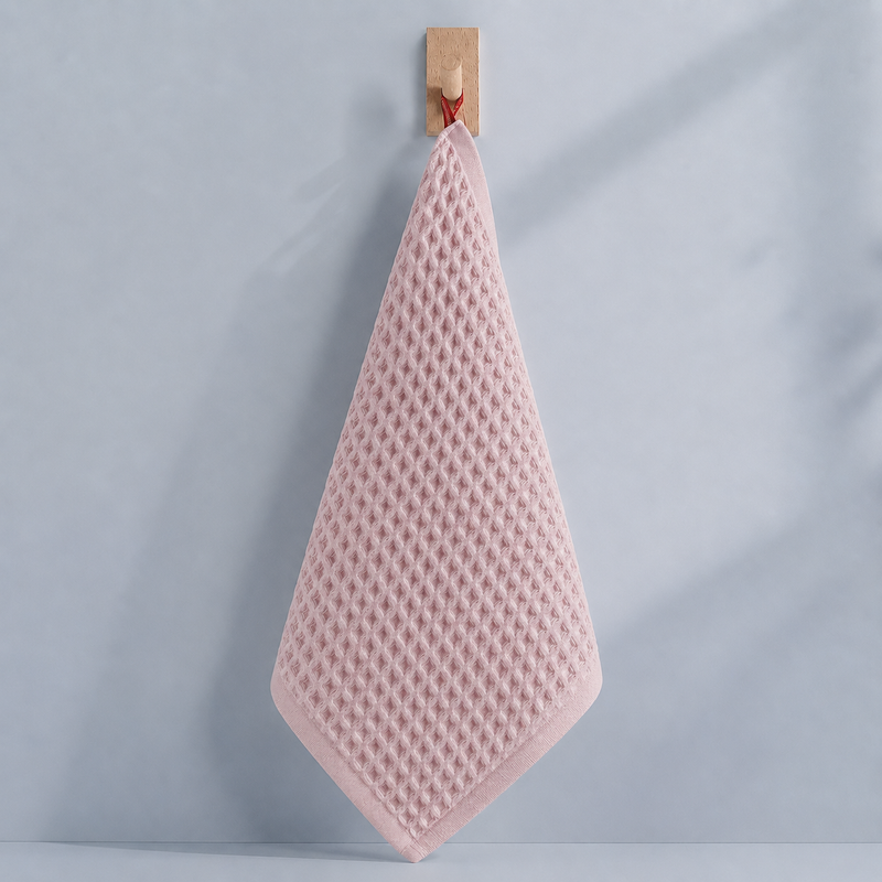 Millstone Waffle Cotton Towels - Dusty Pink