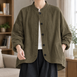 Rachel Stand Collar Jacket - Army Green