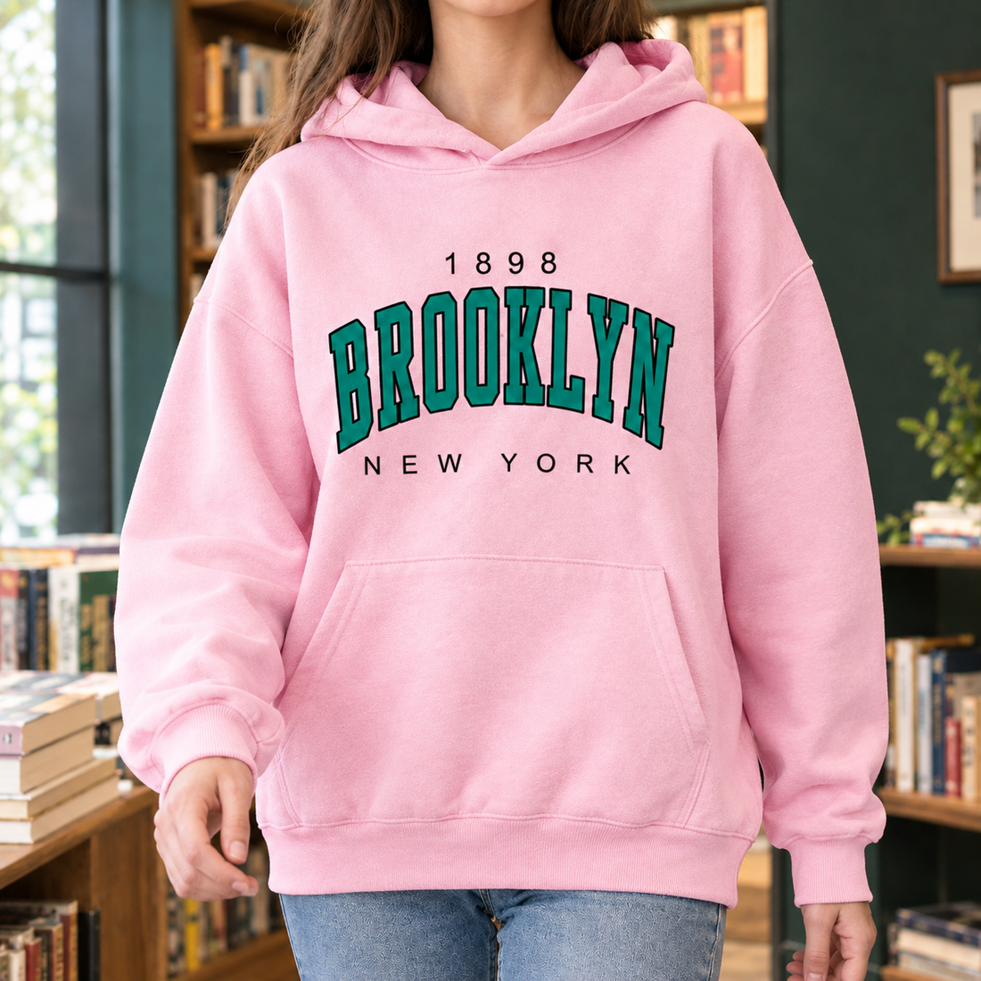 Rhea-Claire Graphic Hoodie - Pink