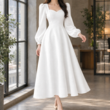 Emmeline A-Line Dress - White