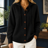 Diantha Hooded Cardigan - Black