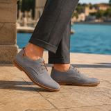 Dario Lace-Up Derby Shoes - Gray