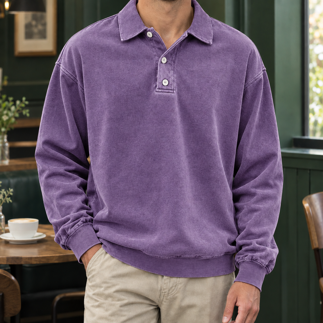 Dorian Relaxed Polo - Purple