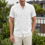 Blake Mandarin Shirt - White