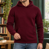 Damien Pullover Hoodie - Wine Red