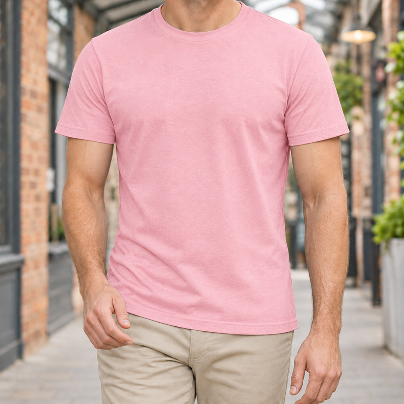 Sander Crew Neck T-Shirt - Pink