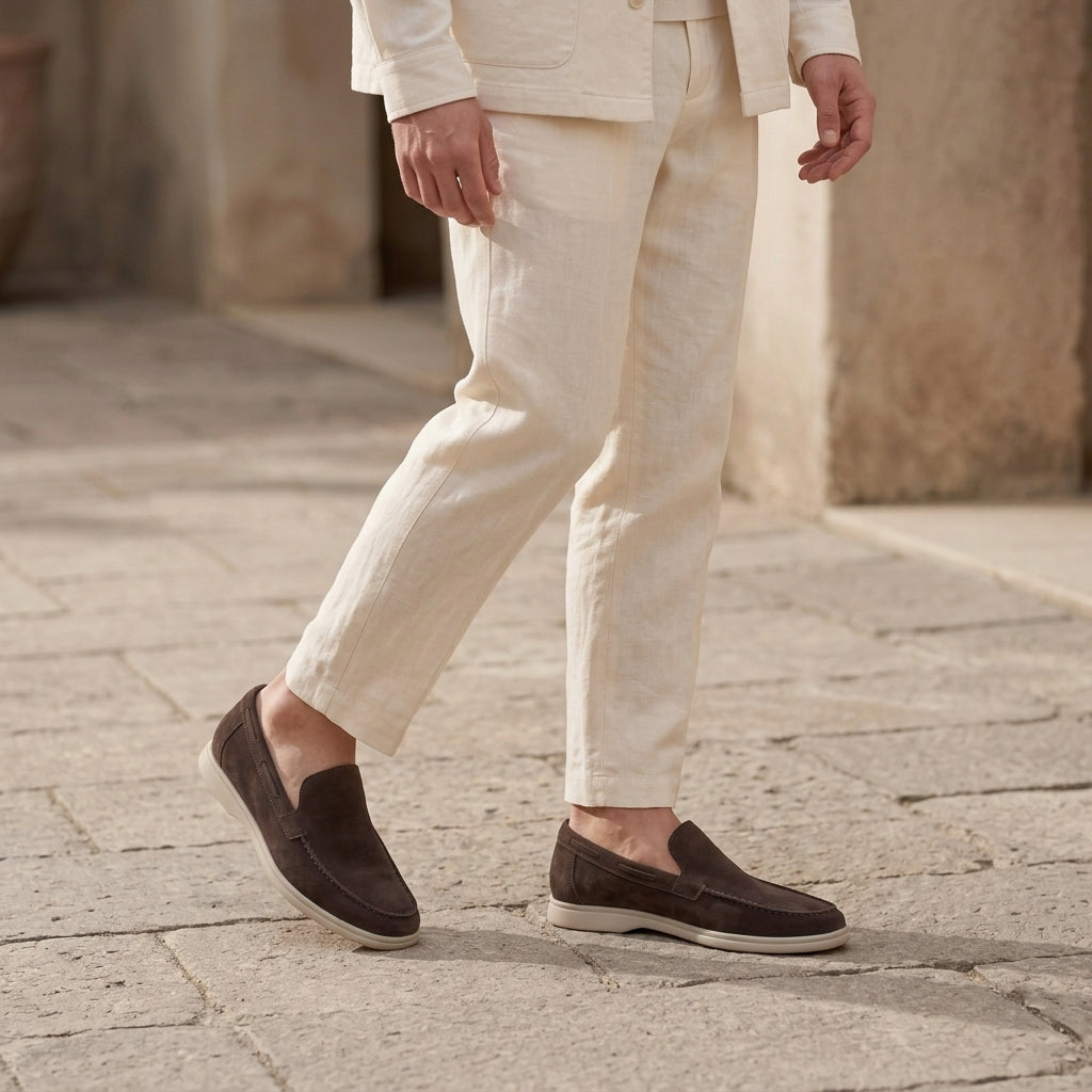 Vittorio Suede Loafers - Dark Brown