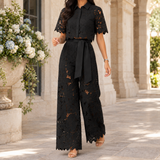 Fenna-June Wide-Leg Set - Black