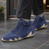 Zabarella Lace-Up Sneakers - Navy Blue