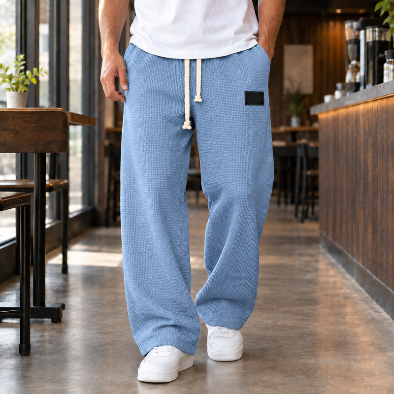 Mason Relaxed Pants - Light Blue