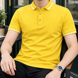 Marcus Relaxed Polo - Yellow Solid