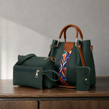 Arcuri Geo Handbag Set - Green