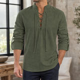 Ralph Lace-Up Shirt - Army Green