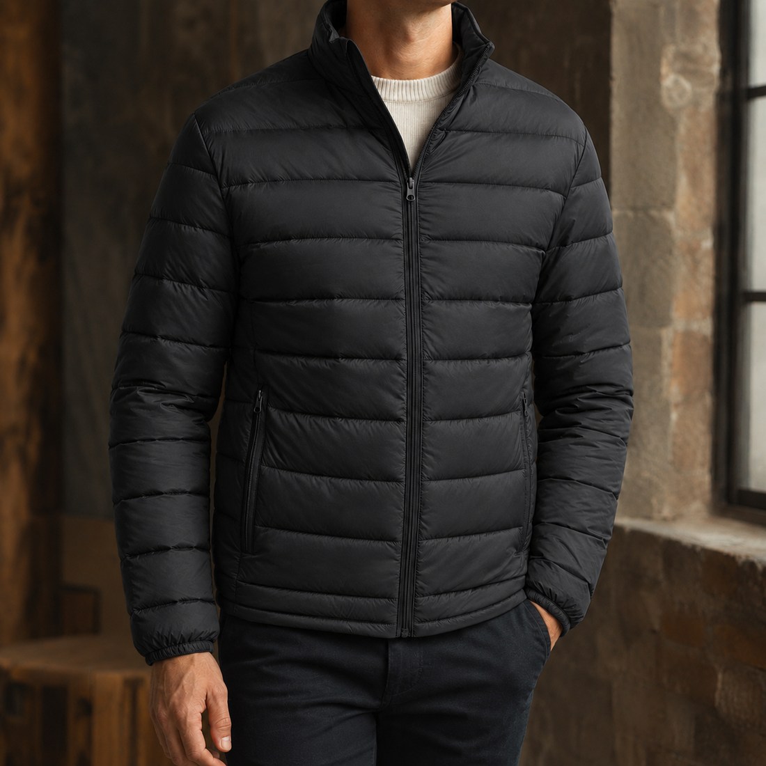 Blake Quilted Jacket - Black